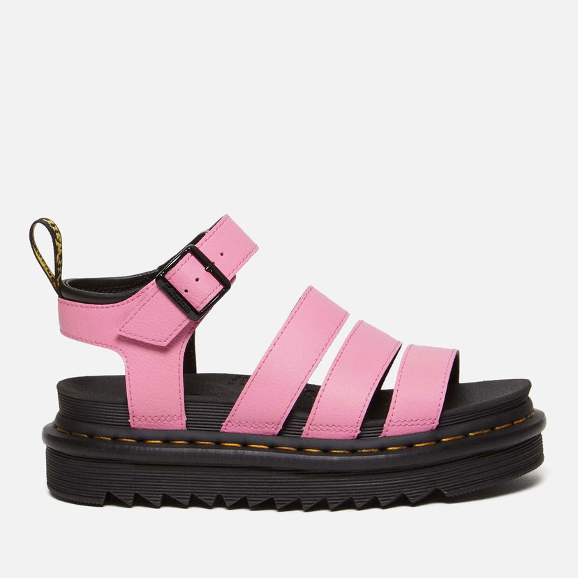 Кецове и обувки Dr. Martens Women's Blaire Leather Strappy Sandals Розово | 31806446