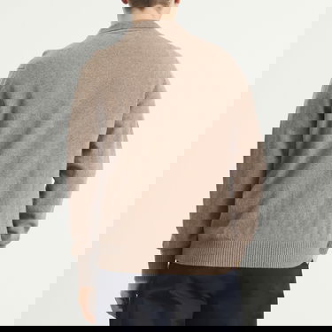 Поло тениска NORSE PROJECTS Standard Merino Lambswool Polo Бежово | N45-0621-2053, 3