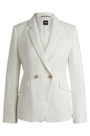 Slim-Fit Cotton-Blend Tweed Blazer