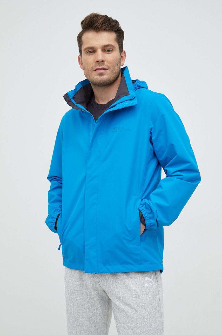 Ветровка Jack Wolfskin Stormy Point Jacket Синьо | 1111142, 0
