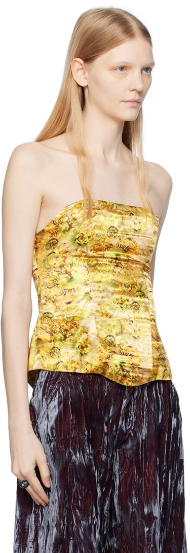 Потник Collina Strada Collina Strada Rattle Corset Top Жълто | XX3278, 1
