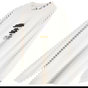 Тениска AAPE by A Bathing Ape AAPE Graffiti Long Sleeve T-Shirt Бежово | AAPLTM1560XXNGYR, 0