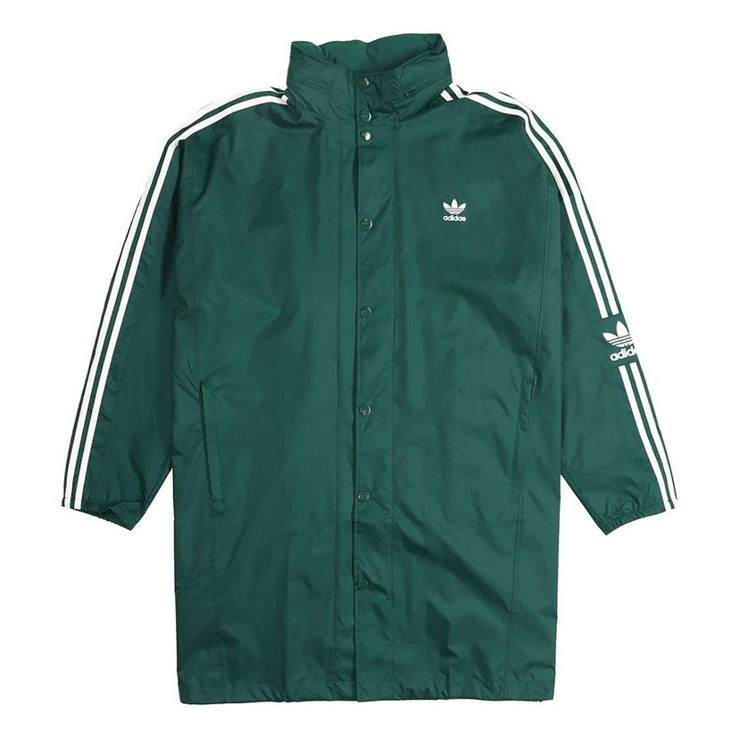 Ветровка adidas Originals Originals Long Windbreaker Зелено | FL0012