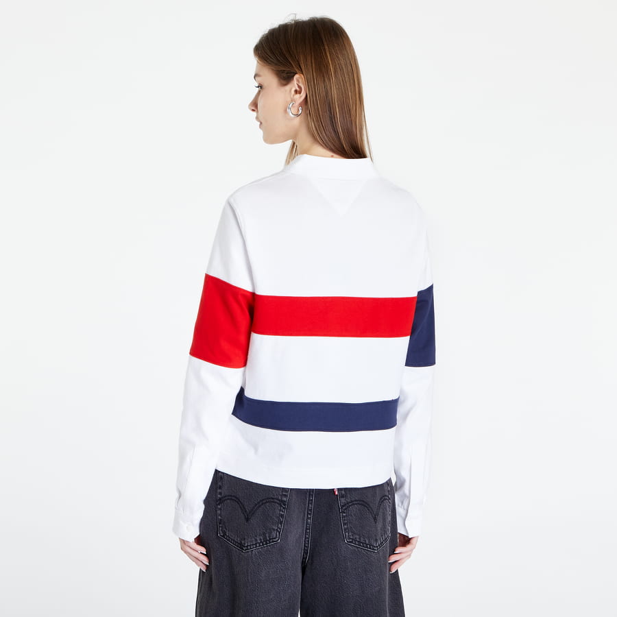 Поло тениска Tommy Hilfiger JEANS Oversized Archive Polo Бяло | DW0DW14258 YBR, 1