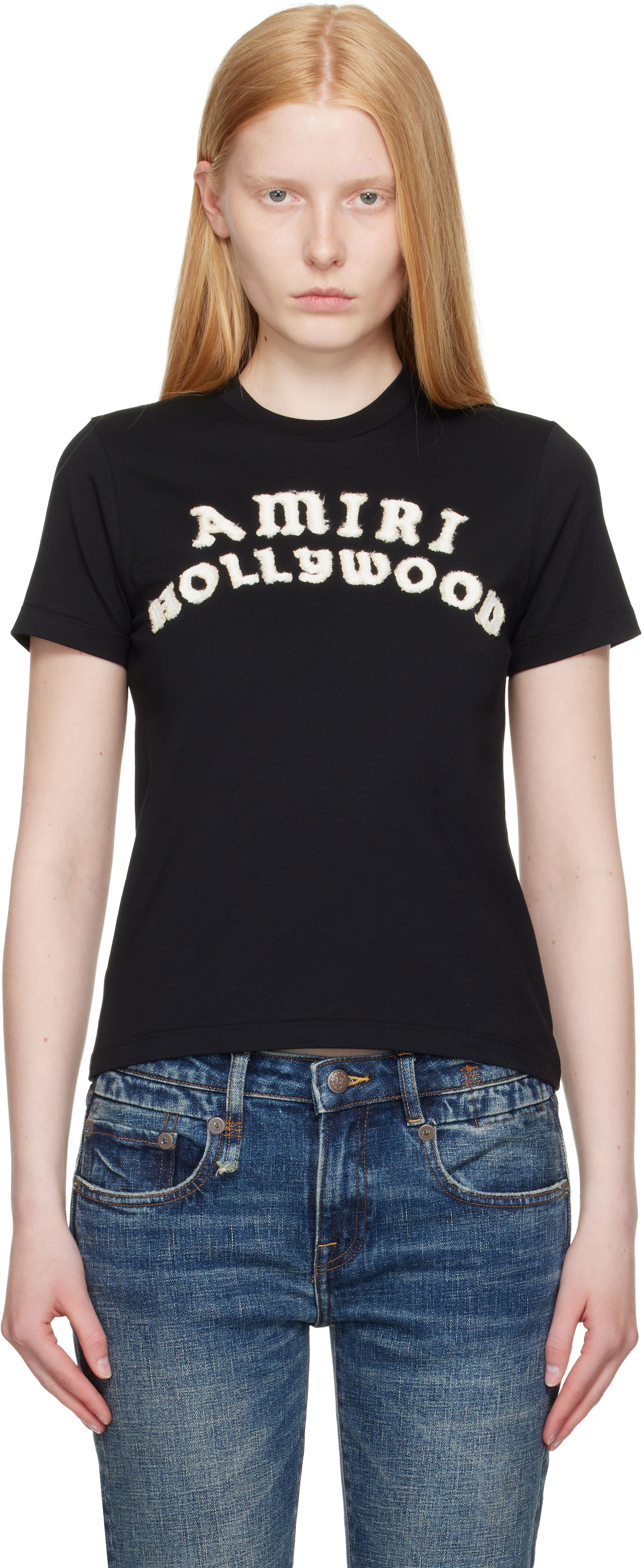 Тениска AMIRI Amiri Hollywood T-Shirt Черно | AWJYTE1062, 0