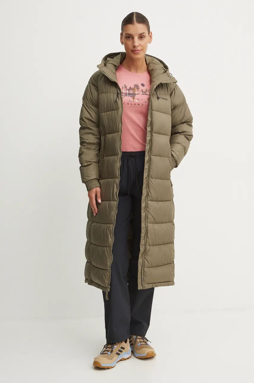 Пухо яке Columbia Long Padded Winter Jacket Зелено | 2051351, 1