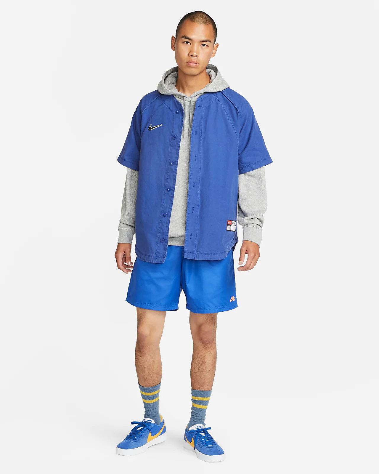 Фланелка Nike SB Skate Baseball Синьо | DQ6282-455, 0