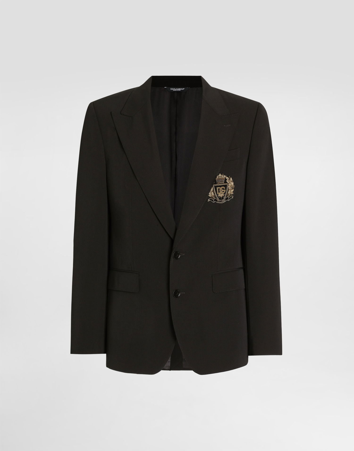 Яке Dolce & Gabbana Single-breasted Sicilia Light Jacket Bistretch Wool Canvas Черно | G2TV4ZFUBGBN0000, 0