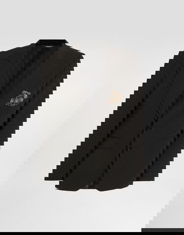 Яке Dolce & Gabbana Single-breasted Sicilia Light Jacket Bistretch Wool Canvas Черно | G2TV4ZFUBGBN0000, 0