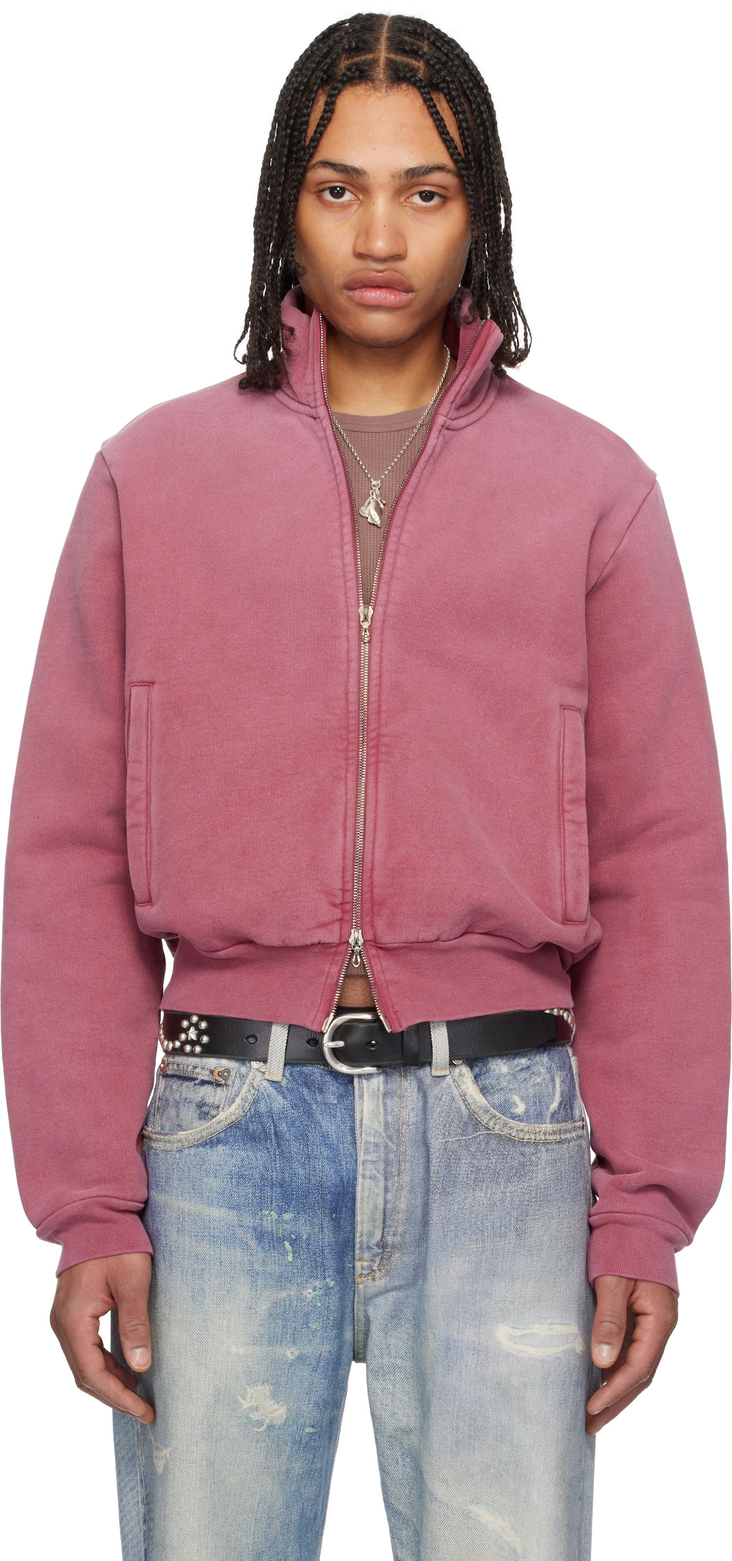Суитчър OUR LEGACY Our Legacy Mob Zip-Up Sweater Розово | M2256MR, 0