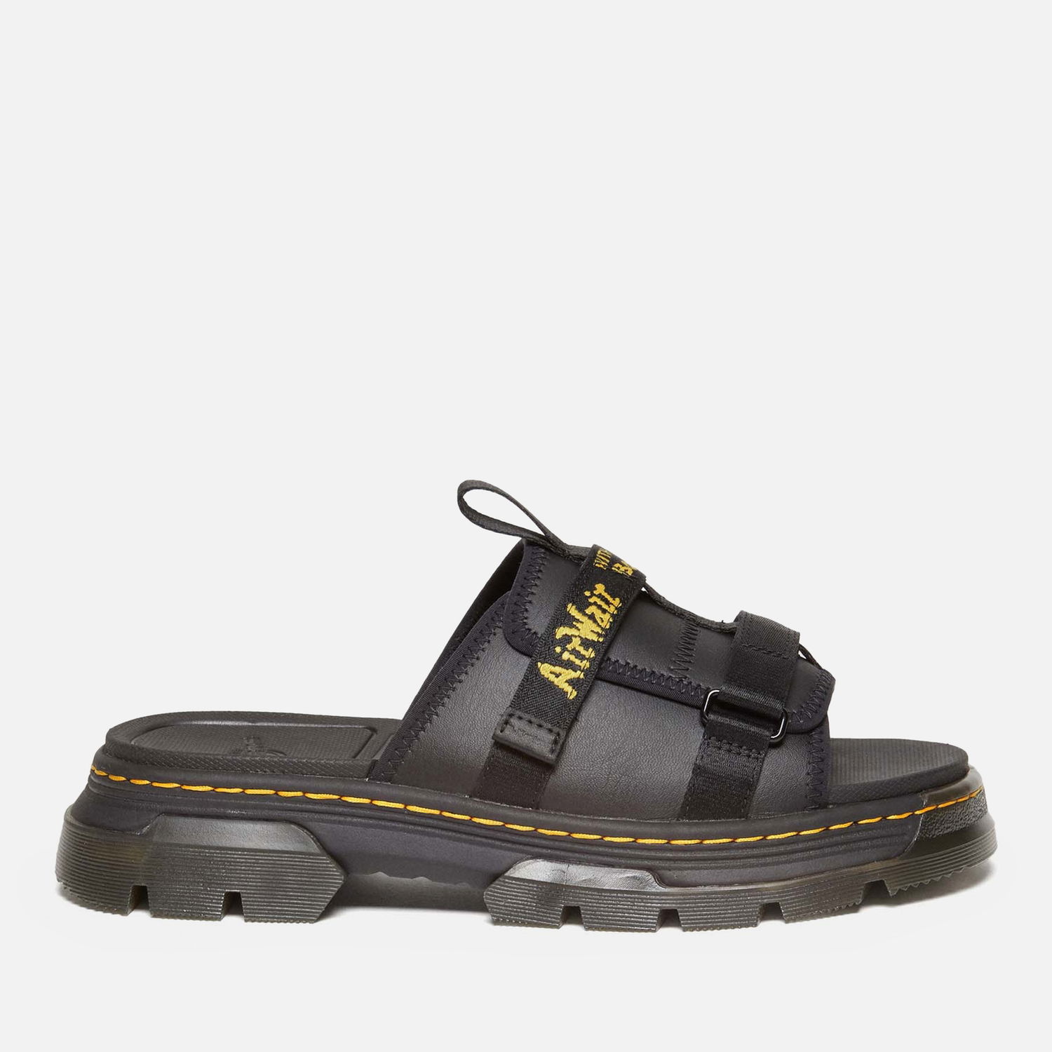Кецове и обувки Dr. Martens Ayce II Leather/Webbing Slide Черно | 31530001, 0