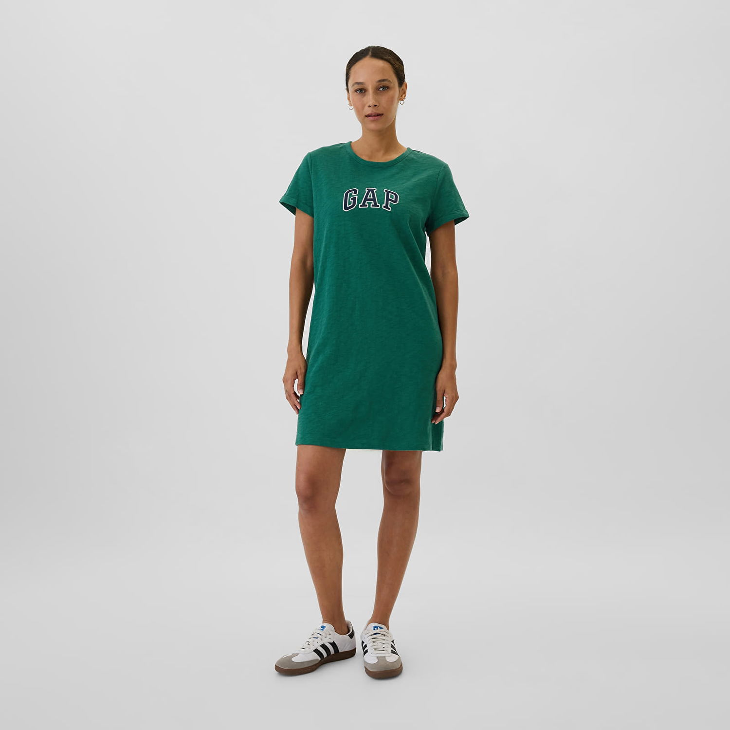 Pокля GAP Dress Shortsleeve Logo Dress Balsam Tree S Зелено | 541918-00, 0