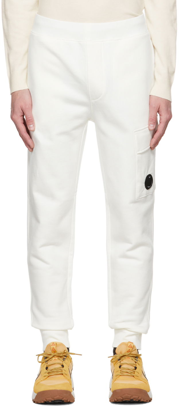 Спортни панталони C.P. Company Lens Lounge Pants Бяло | 13CMSP017A-005086W, 0