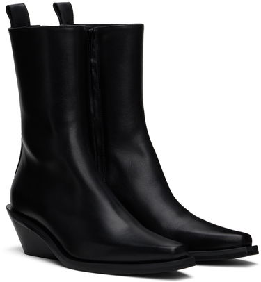 Pокля Ann Demeulemeester Ann Demeulemeester Vesper Leather Boots Черно | 2402-W-A04-LT141-099, 3