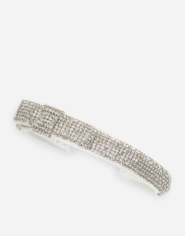 Значка Dolce & Gabbana Dolce & Gabbana Satin Headband with Crystals Бяло | LB3L58G7KU4S9000, 3
