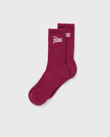Чорапи Patta Script Logo Sport Socks Бургунди | POC-SS24-2020-396-0248-098, 1