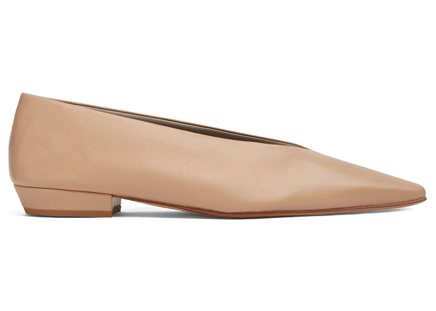 Кецове и обувки Bottega Veneta Almond Leather Ballet Flat Бежово | 608872VBSD09912, 0