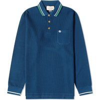 Поло тениска Gucci Logo Polo Tee Тъмно синьо | 752608-XJFTM-4330, 1