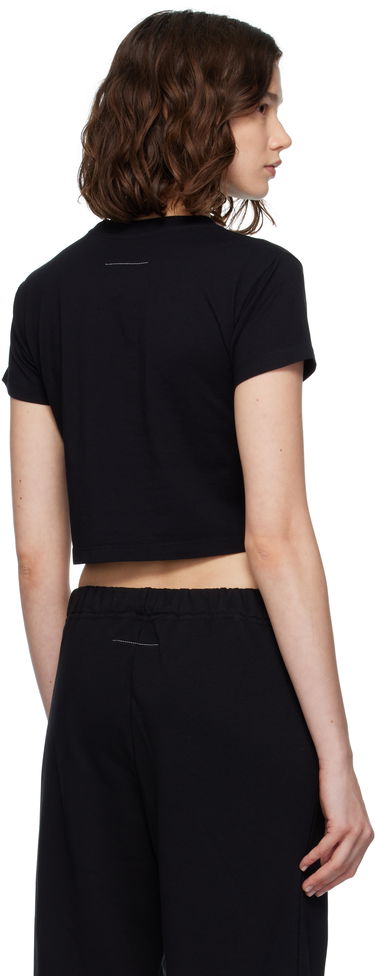 Съкратен топ Maison Margiela MM6 Maison Margiela Cropped T-Shirt Черно | S52GC0352 S24312, 2