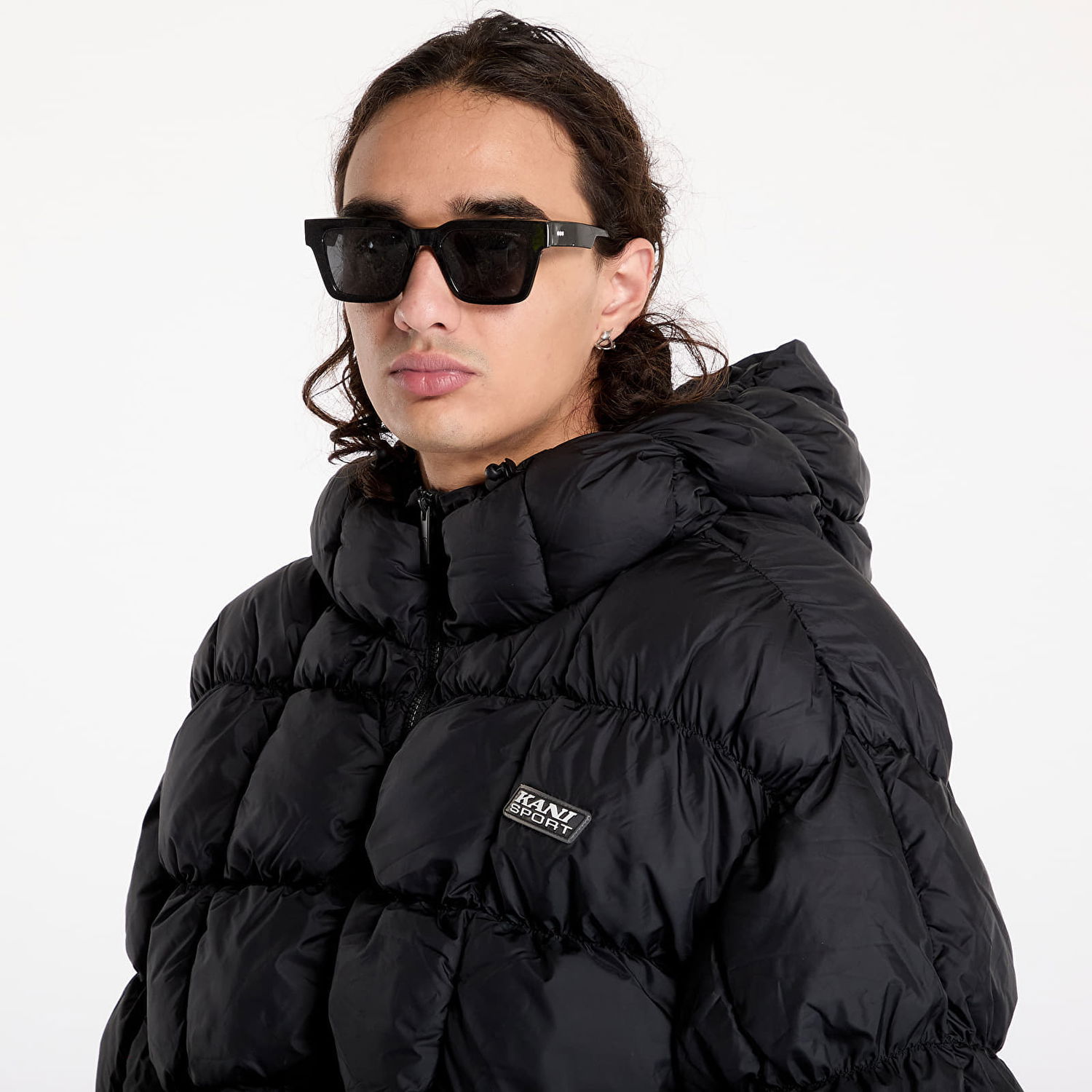 Пухо яке Karl Kani Jacket Sport Patch Square Quilted Puffer Jacket Black XL Черно | 60760019, 1