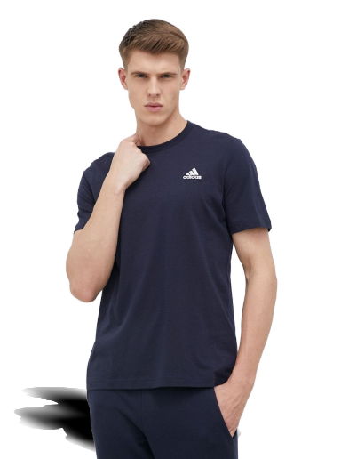 Тениска adidas Performance Essentials Single Jersey Embroidered Small Logo Tee Тъмно синьо | HY3404