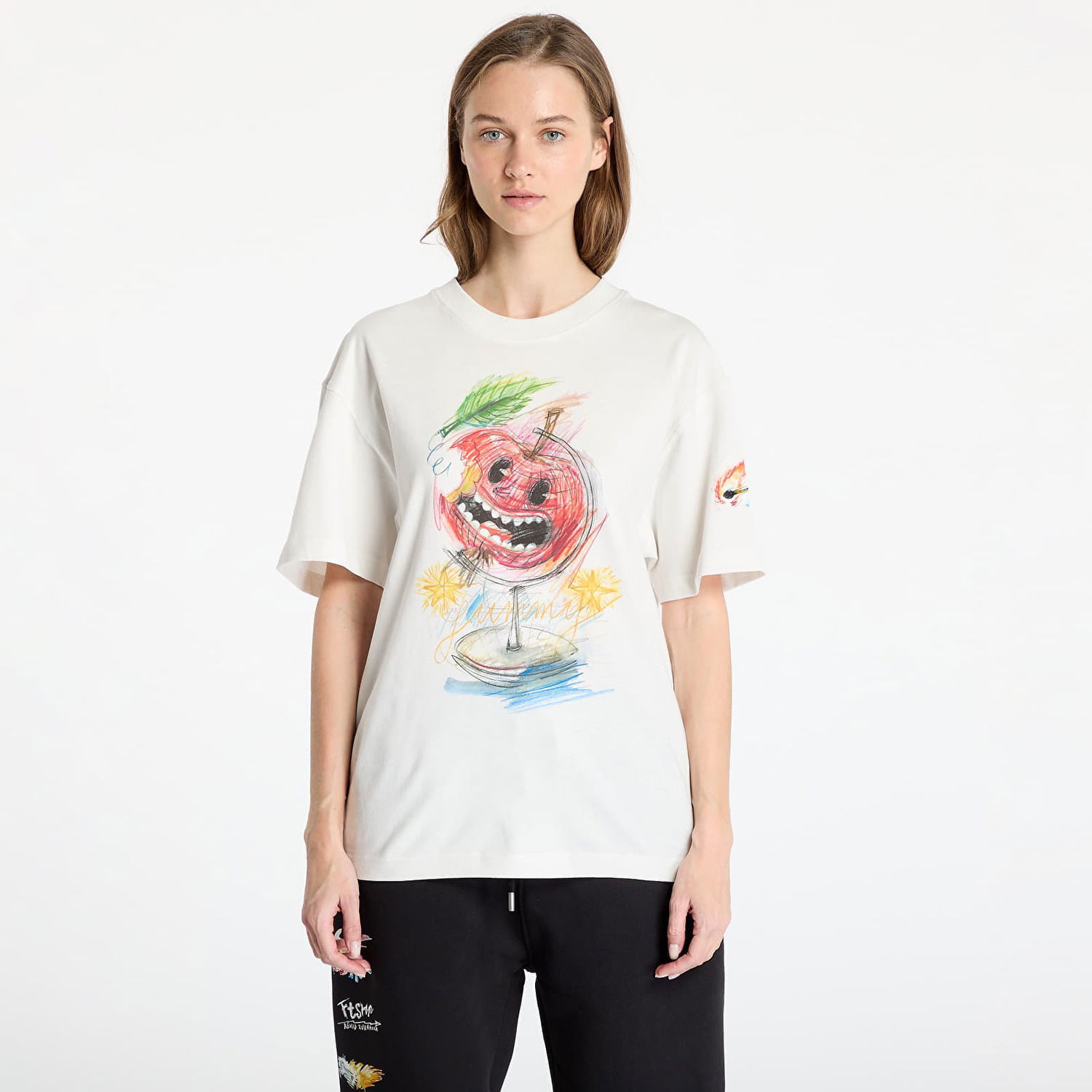 Тениска Footshop FTSHP x Kurňavka T-Shirt Бяло | FTSHP_475, 1