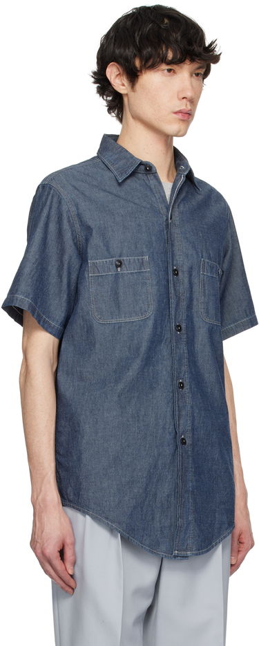Риза Maison Margiela Maison Margiela Chambray Short Sleeve Shirt Бежово | S50DR0010 M30022, 4