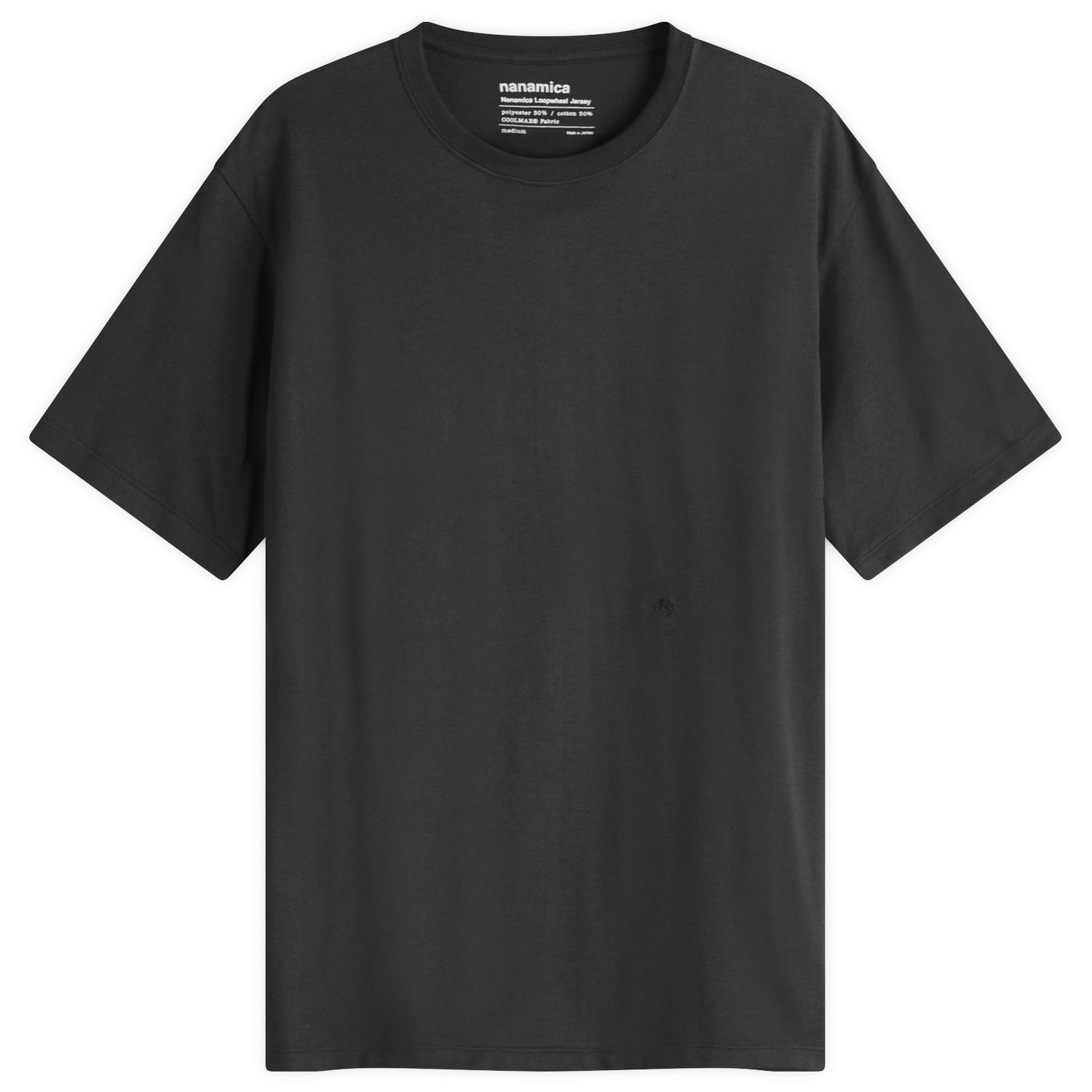 Тениска NANAMICA Loopwheel Coolmax Jersey T-Shirt, Size Large Черно | S25SI115E-K, 1