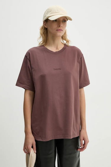 Тениска Nanushka Brown Cotton T-Shirt Лилаво | NU24PFSH03578, 0