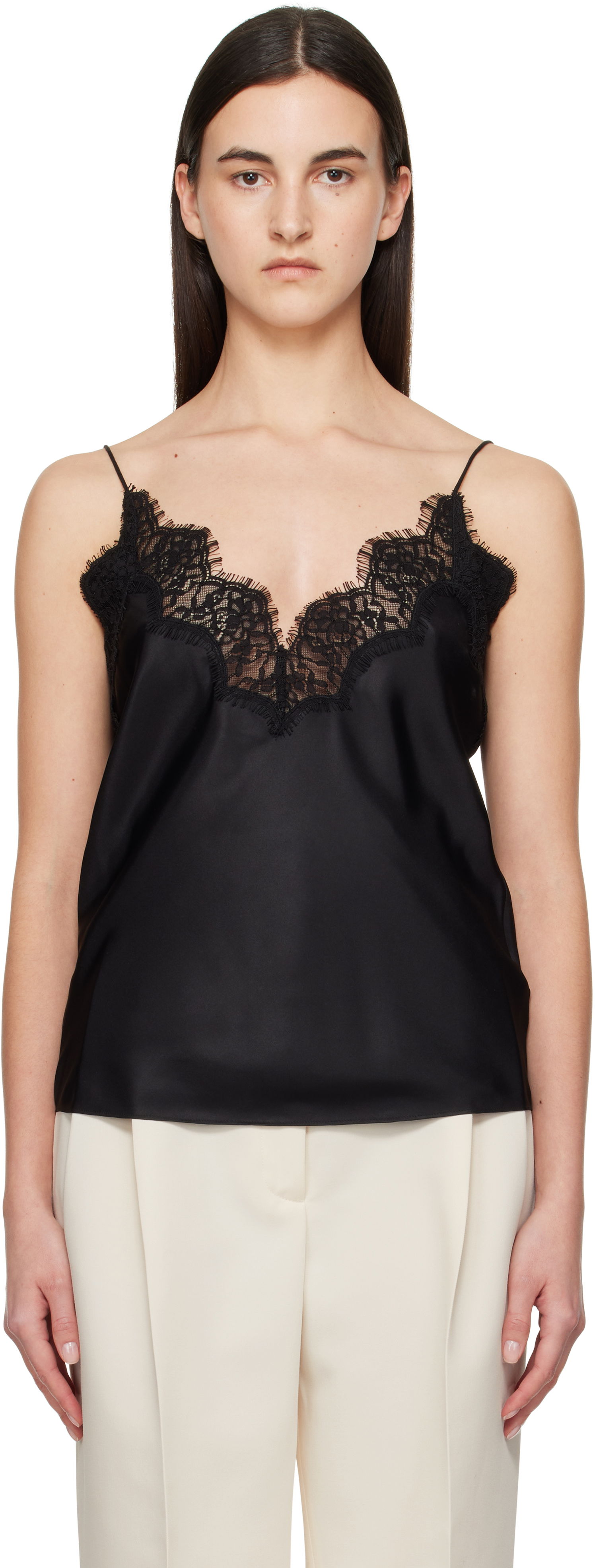 Потник Róhe Silk Lace Camisole Черно | 414-20-160, 0