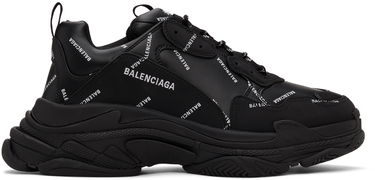 Кецове и обувки Balenciaga Triple S  Logo  Sneakers "Black" Черно | 536737-W2FA1-1090, 0