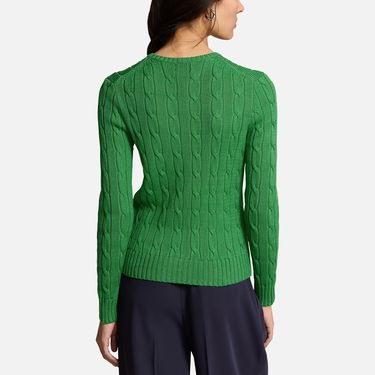 Пуловер Polo by Ralph Lauren Julianna Cotton Cable-Knit Jumper Зелено | 211891640021, 1
