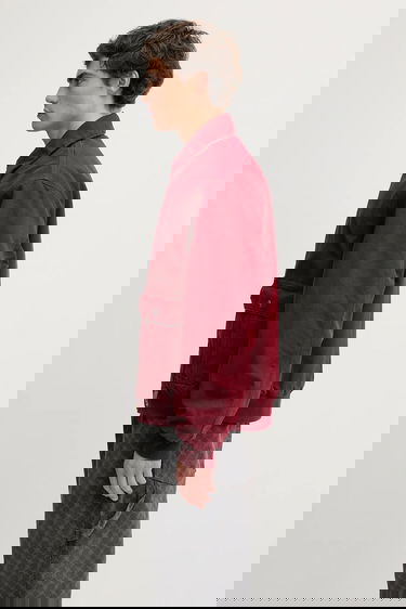 Яке бомбър Carhartt WIP Stanton Collared Full-Zip Bomber Jacket Червено | I035617.H806, 2