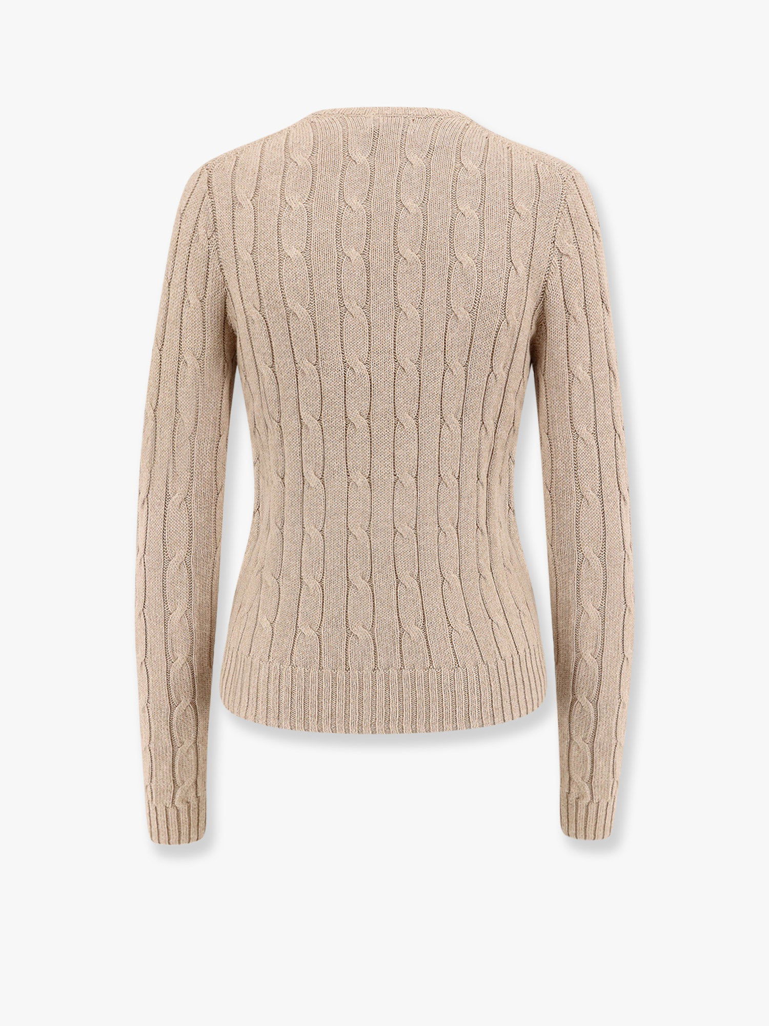 Пуловер Polo by Ralph Lauren Cable Knit V-Neck Sweater Бежово | 211945652003, 1