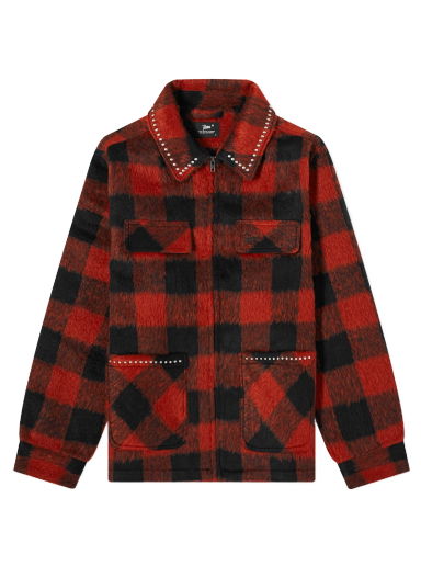 Палта Patta Check Car Coat Червено | POC-AW23-CHK-CC-001