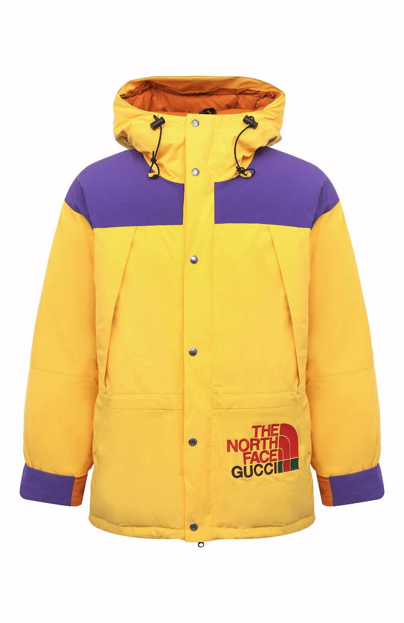 Яке Gucci The North Face x Down Jacket Yellow/Purple Жълто | 663758 XAADM 7202