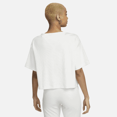 Тениска Nike Ribbed Jersey Top Бяло | DV7870-133, 2