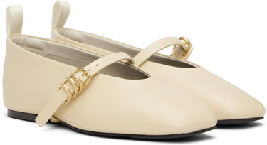 Кецове и обувки rag & bone rag & bone Spire Mary Jane Ballerina Flats Бежово | WFF24HF1007LE07, 3