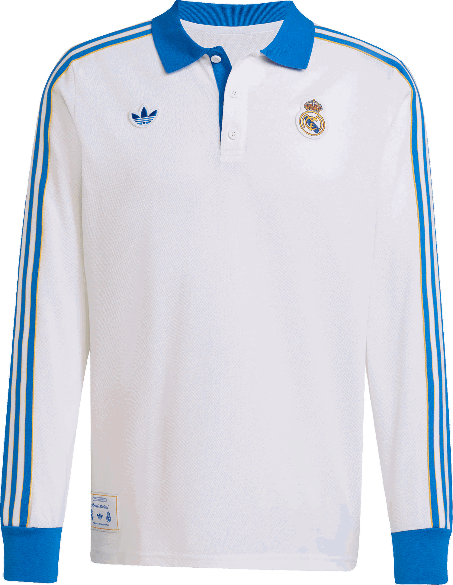 Поло тениска adidas Originals adidas Originals Real Madrid Icon Long Sleeve Polo Shirt Бяло | jn3065, 0