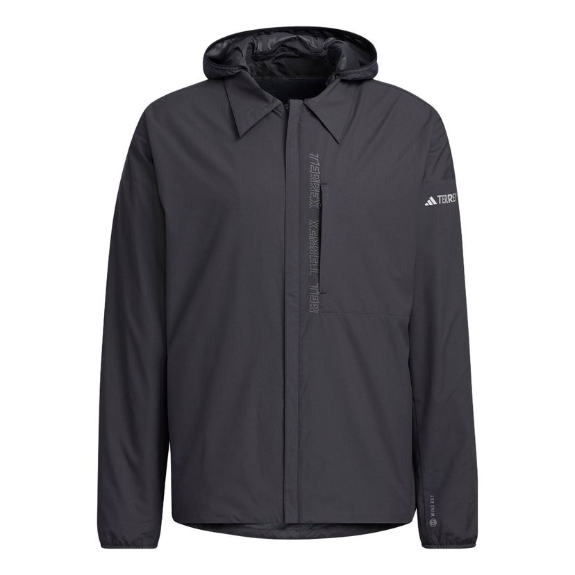 Ветровка adidas Performance Terrex Hooded Windbreaker Jacket Черно | HY4695