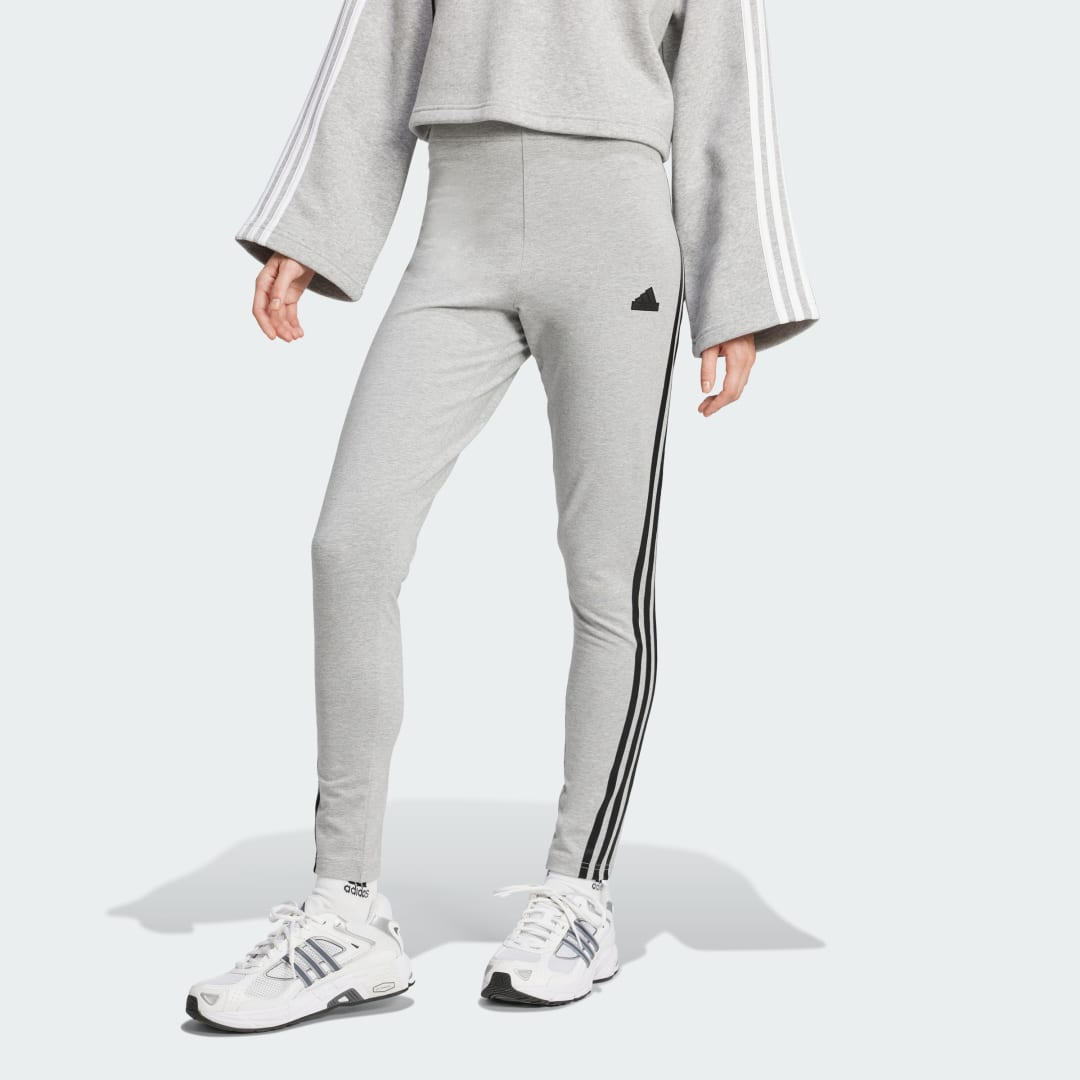 Клинове adidas Performance Future Icons 3-Stripes Leggings Сиво | IY8110, 0