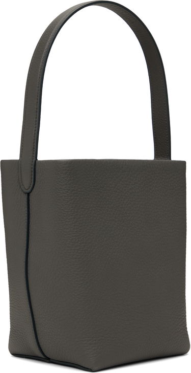 Голяма пазарска чанта The Row Small Leather Bucket Bag Черно | W1314-L129, 4