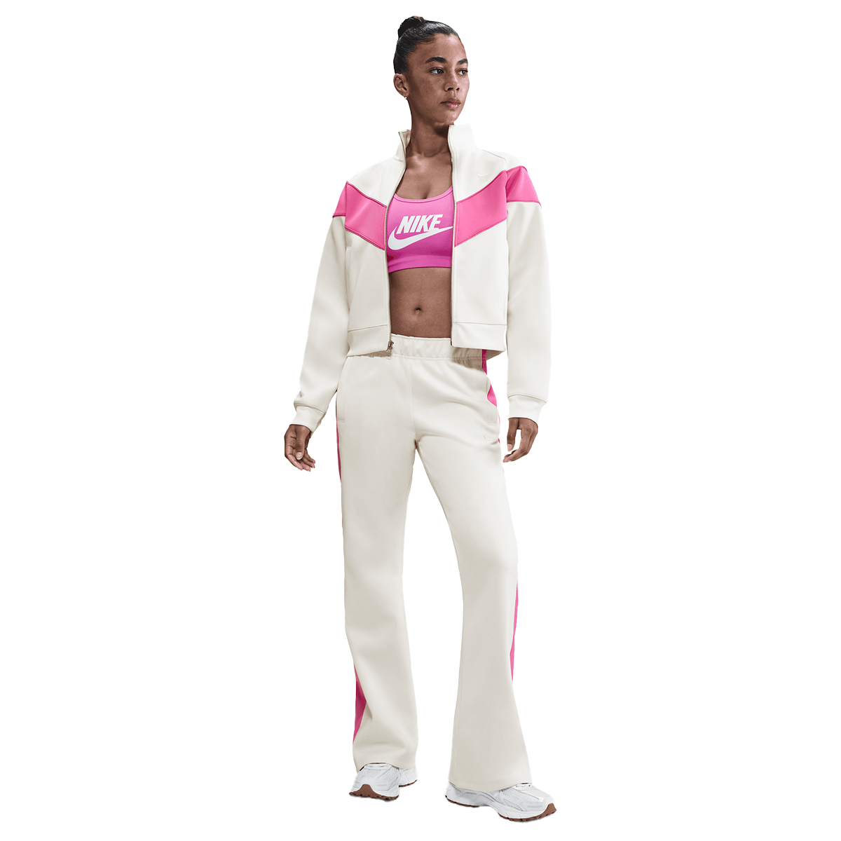 Суитчър Nike W NSW NK WR POLY KNIT JKT Бяло | HJ0975-133, 1