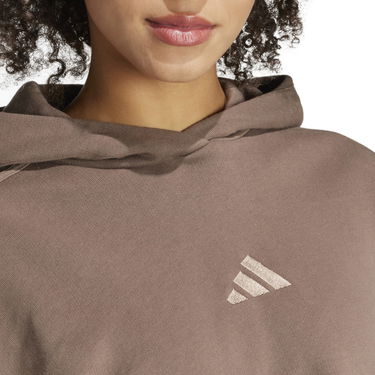 Суитчър adidas Performance Cropped Hoodie Кафяво | JI9105, 4