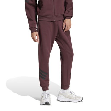 Спортни панталони adidas Performance Future Icons 3-Stripes Pants Бургунди | JD4868, 3