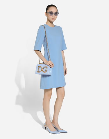 Чанта през рамо Dolce & Gabbana Medium Shoulder Bag with Metal Logo Синьо | BB6498AV88480789, 1