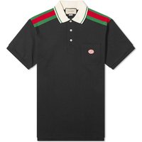 Поло тениска Gucci GRG Logo Polo Shirt Черно | 737656-XJF4V-1043, 1