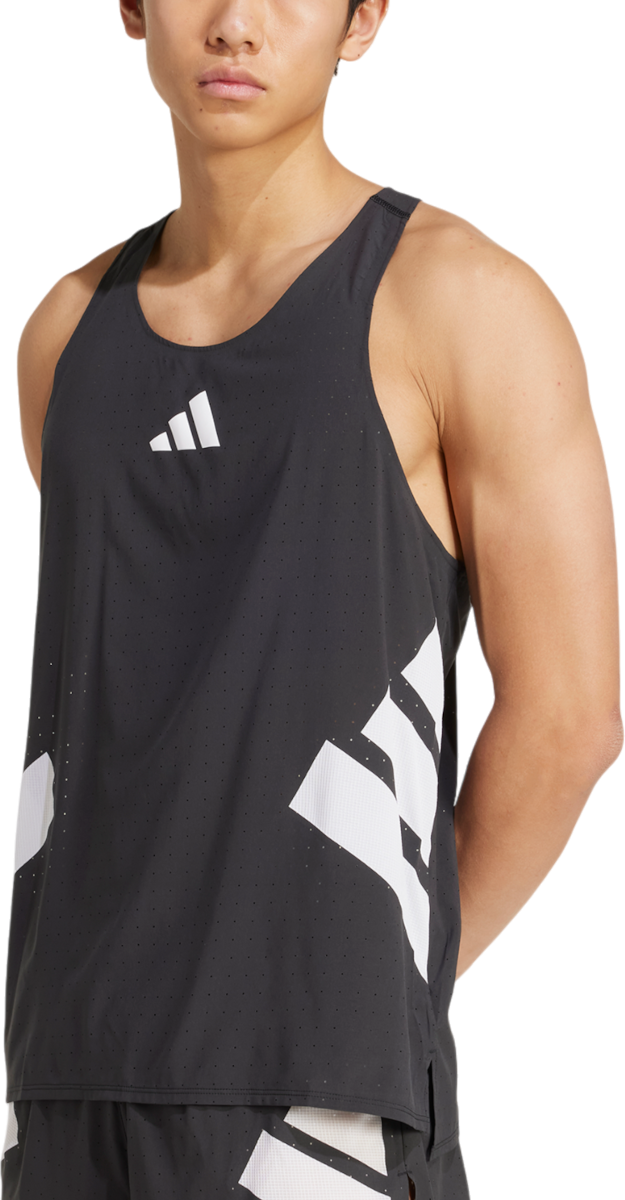 Потник adidas Performance Adizero Road to Records Tank Top Черно | jm7806