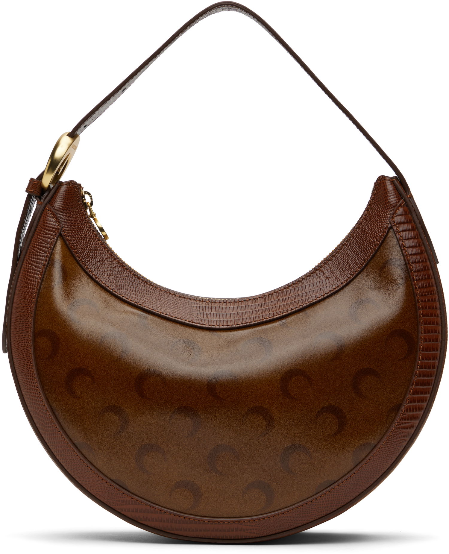 Дамска чанта Marine Serre Marine Serre Airbrushed Leather Eclips Bag Кафяво | WBA020A CLEA0053, 0