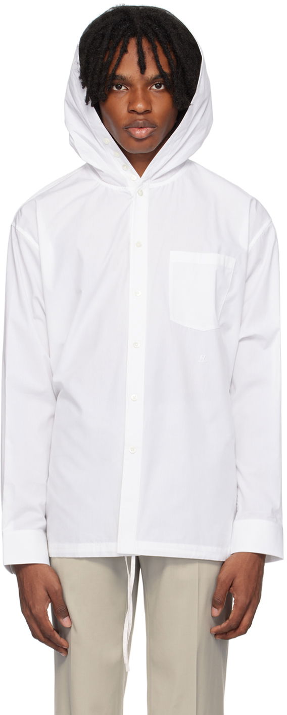 Риза Helmut Lang Hooded Shirt Бяло | O04HM503, 0